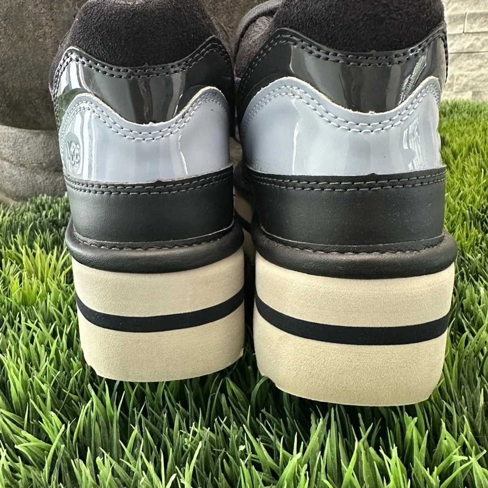 UGG Australia Platform Sneaker Shoes Leather Blue Navy Purple suede size US 7 - Picture 6 of 11